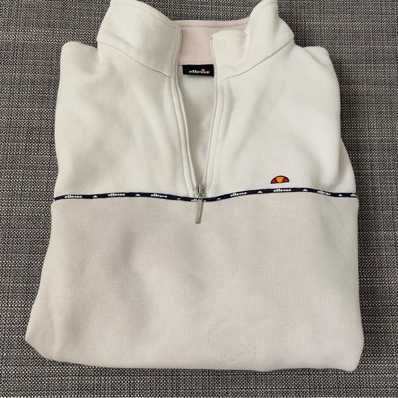 Ellesse Quarter Zip Polo Sweater - Picture 1 of 14